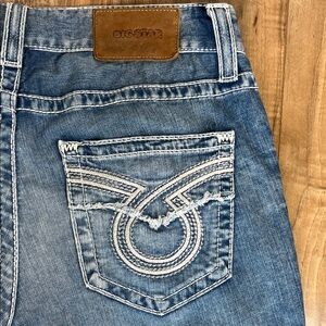 Big Star Mens Straight Leg Jeans Light Wash Size  36x30 Thick Stitch